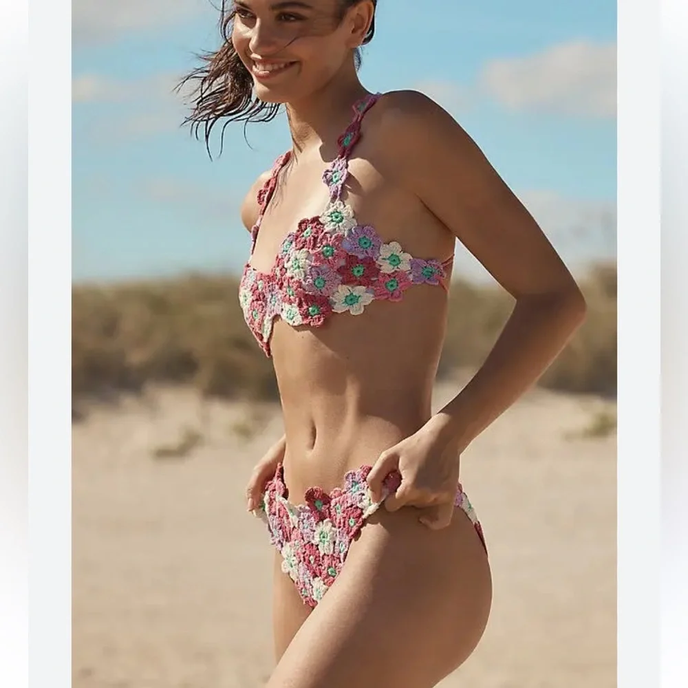 New Beach Riot Crochet Bikini Set - Picture 4 of 8